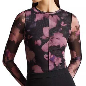 Ted Baker Aleeina Mesh Top - Size 6 (S)